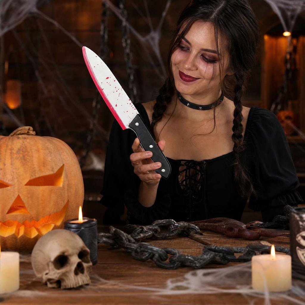 Halloween Plastic Prop with Fake Blood for Costume Party