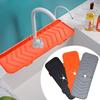 Square Silicone Faucet Mat Sink Splash Pad Countertop Protector Bathroom Mats Water Ripples Kitchen Faucet Water Catcher Mat