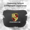 Car Suede Seat Headrest Neck Pillow Soft Cushion Lumbar Support For Porsche Cayenne Panamera Macan 911 718 Taycan Boxster Cayman