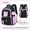 New Pink Princess Primary School Student Backpack, Children's Backpack, Lightweight and Large Capacity Middle School Student Backpack for Girls