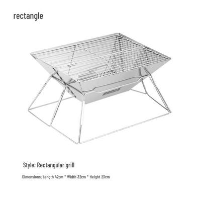 Portable Stainless Steel Folding BBQ Grill