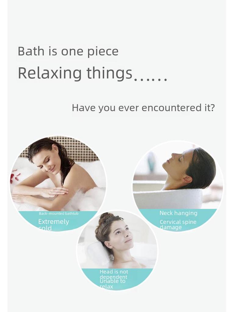 Adult Non-Slip Extended Bath Mat with Suction Cups for Sitting and Lying
