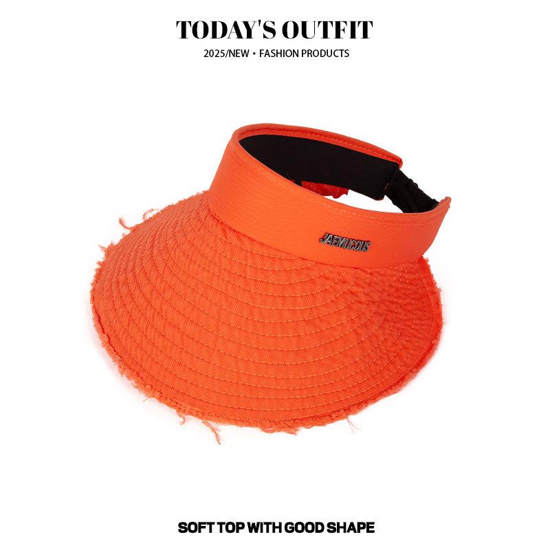 Sky top Sun Hat Lady's New Spring and Summer Seaside UV Sun Hat Foldable Sun Protection Sun Hat