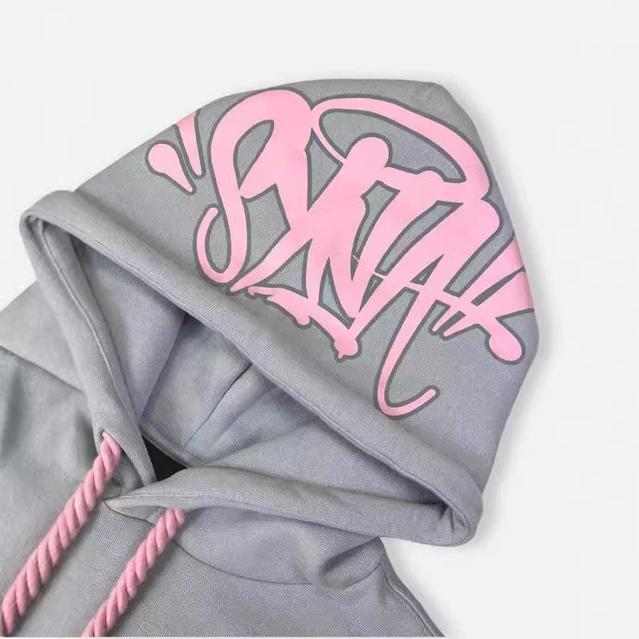 Synaworld-Sweatshirt Sweatpants Two-piece Y2k Letter Printed Oversized Hoodie Sweatpants Set