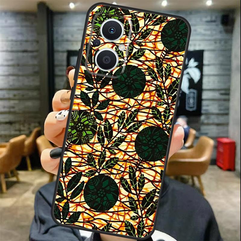 African Style Fabric Print Case For OPPO Reno 11 11F 13 12 F 8T 7 8 10 Pro OPPO Find X8 X6 Pro X3 X5 Lite Cover Coque