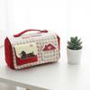 Pencil Pouch Korean Style Pen Bag Multi-layer Cloth Stationery Bag House Shape Pencil Case Office