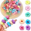 BOJIDO Hair Ties, Baby Hair Ties, Set of Approximately 100, Large Capacity, for Kids, Girls, Kindergarten-Ready, Small Hair Accessories (Colorful)