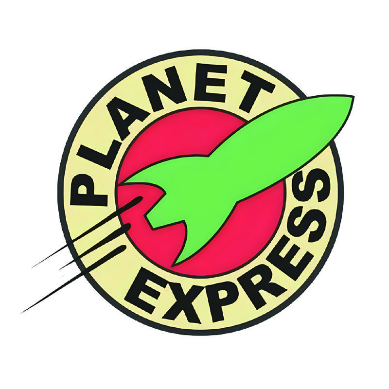 Futurama Planet Express Logo Vinyl Sticker For Car Truck Window Decal Wall Bumper Car Accessories JM53 10x8.6cm