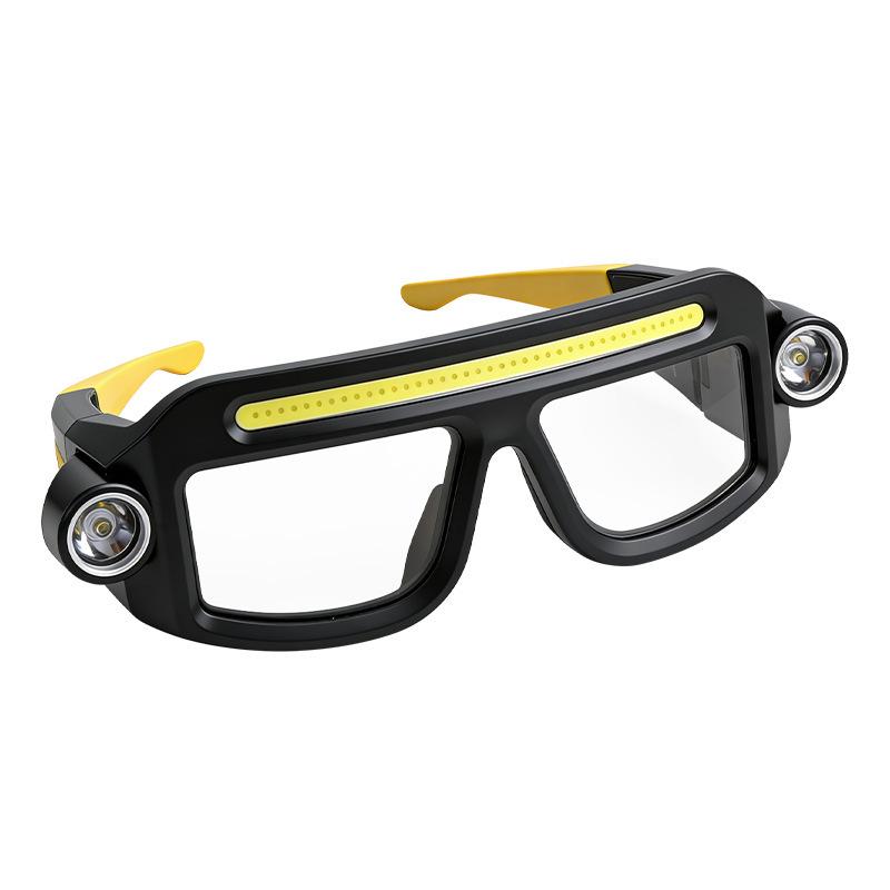 High-Brightness Windproof Headlamp Glasses for Cycling, Night Fishing, and Outdoor Work