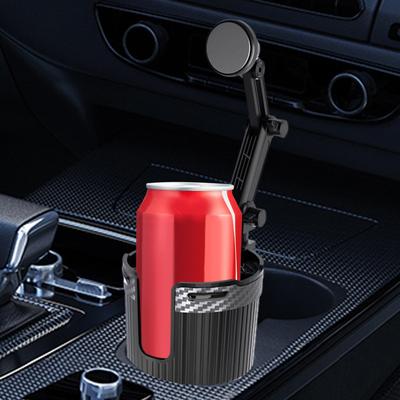 Cup Holder Phone Mount 2-In-1 Adjustable Cellphone Stand Cup Holder With Magnetic Phone Mount For Car Automotive Vehicle SUV