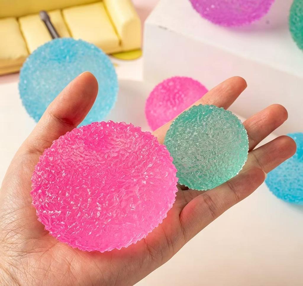 Stress Relief Squishy Multicolor Ice Ball Toy Ease Anxiety Squeeze Balls Moldable Soft Slow Rising Decompression Toys Adult Gift