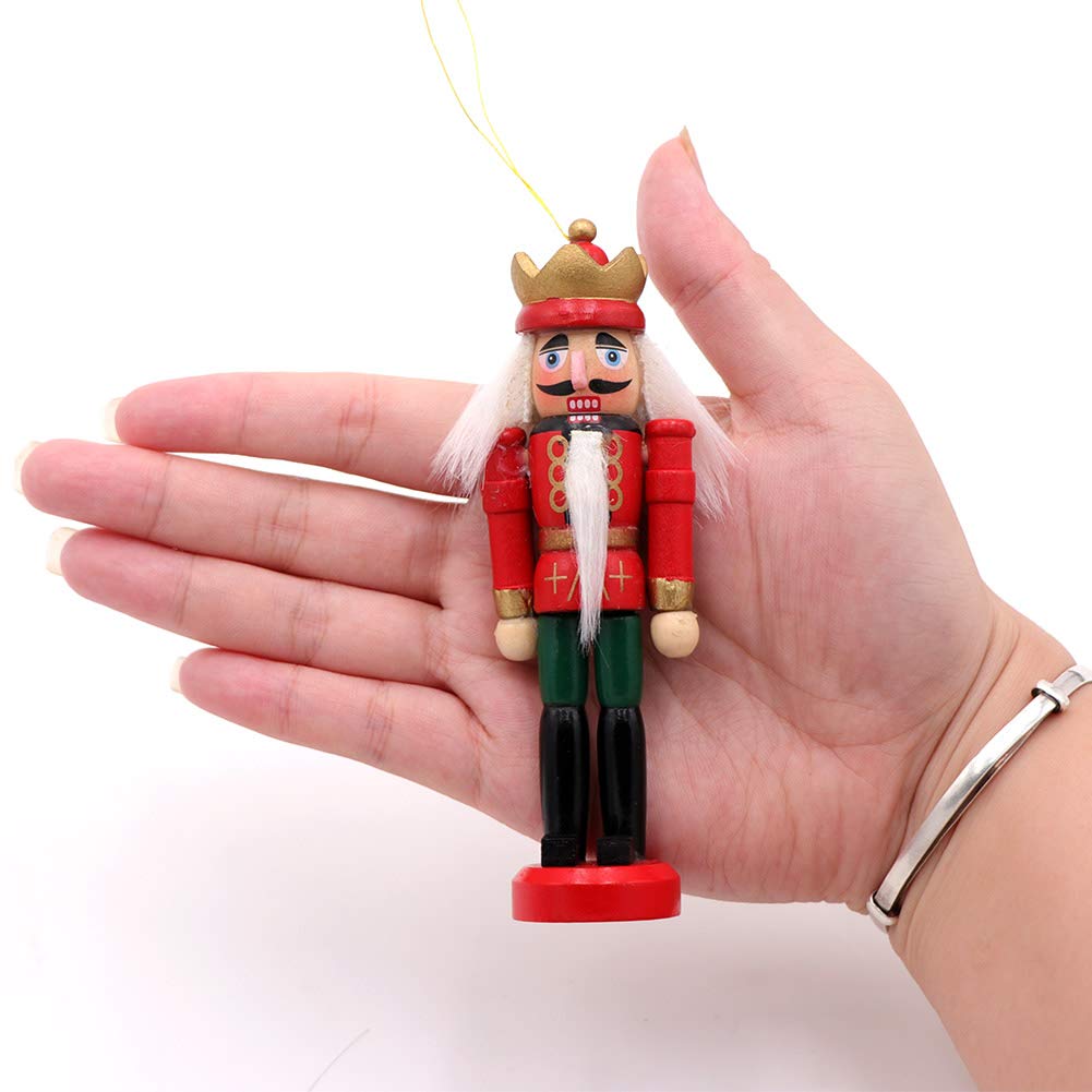 Nutcracker Christmas Decorations 6Pcs Christmas Nutcrackers Ornaments Nutcracker Figures for Christmas Tree Ornaments Birthday Gift Home Party Xmas