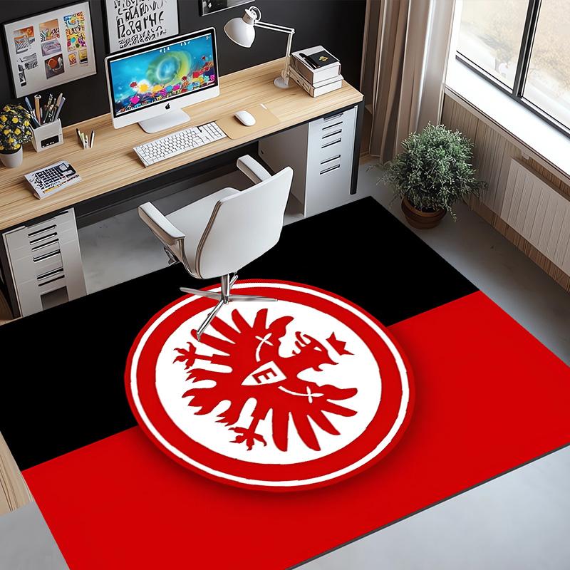 Eintracht Frankfurt Muster Teppich, Innen-/Außenmatte, für Picknick, Spielzimmer, Schlafzimmer, Büro, Wohnzimmer, Heimdeko Teppich, Geburtstagsgeschenk