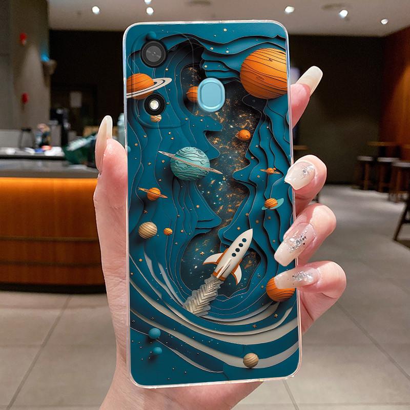 For ITEL A27 LTE / P17 A551L Case Clear Fashion Butterfly Flower Soft TPU Silicone Back Cover For ITEL A27 P17 Pro 4G Phone Case