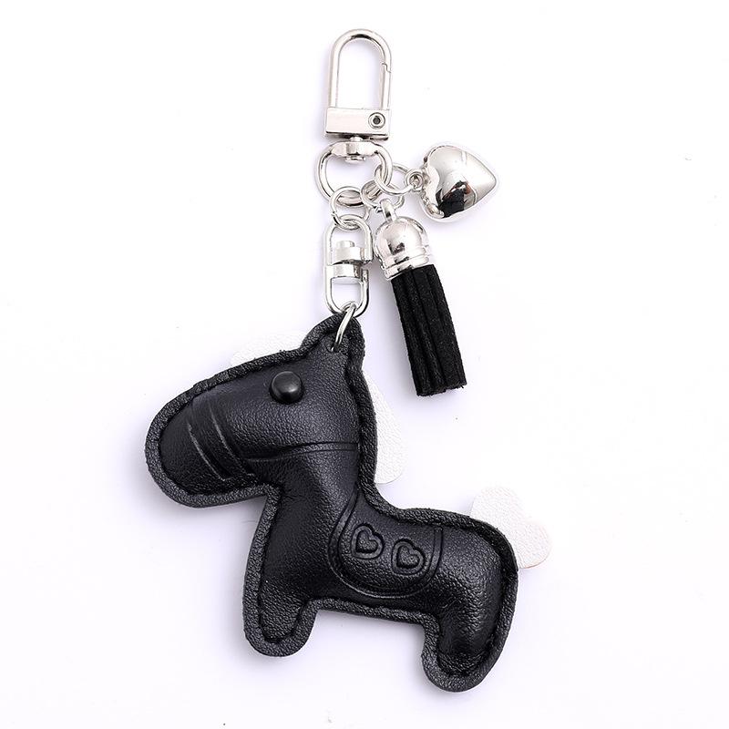 Yogodlns Faux Leather Horse Mini Backpack Hanging Handbag Pendant Bag Pendant Bags Accessories