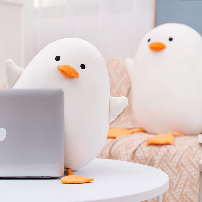 Cartoon Soft Down Cotton Hug Duck Big White Duck Super Soft Large Plush Toy Throw Pillow Doll Super Cute Big White Duck