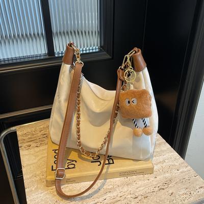 Large Capacity Bag Women's New Fashion Versatile Casual Shoulder Bag Student Commuter Messenger Tote Bag