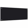 Vidaxl Panel Ochronny Do Kuchni, Czarny, 100X40 Cm, Szkło Hartowane