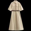 Fashion Style 2024 Summer New Arrival Women's Clothing Elegant with Belt Shirt Style Dress 1971054 721