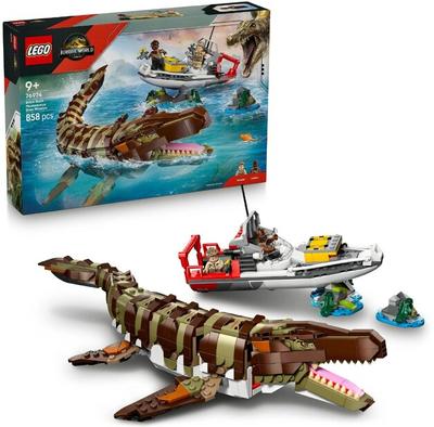LEGO Jurassic World 76974 Boat Mission and Mosasaurus Model