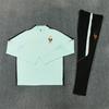 Adult National Team Soccer Training Jerseys Long Sleeve Half Zip Cotton Blend Sports Wear