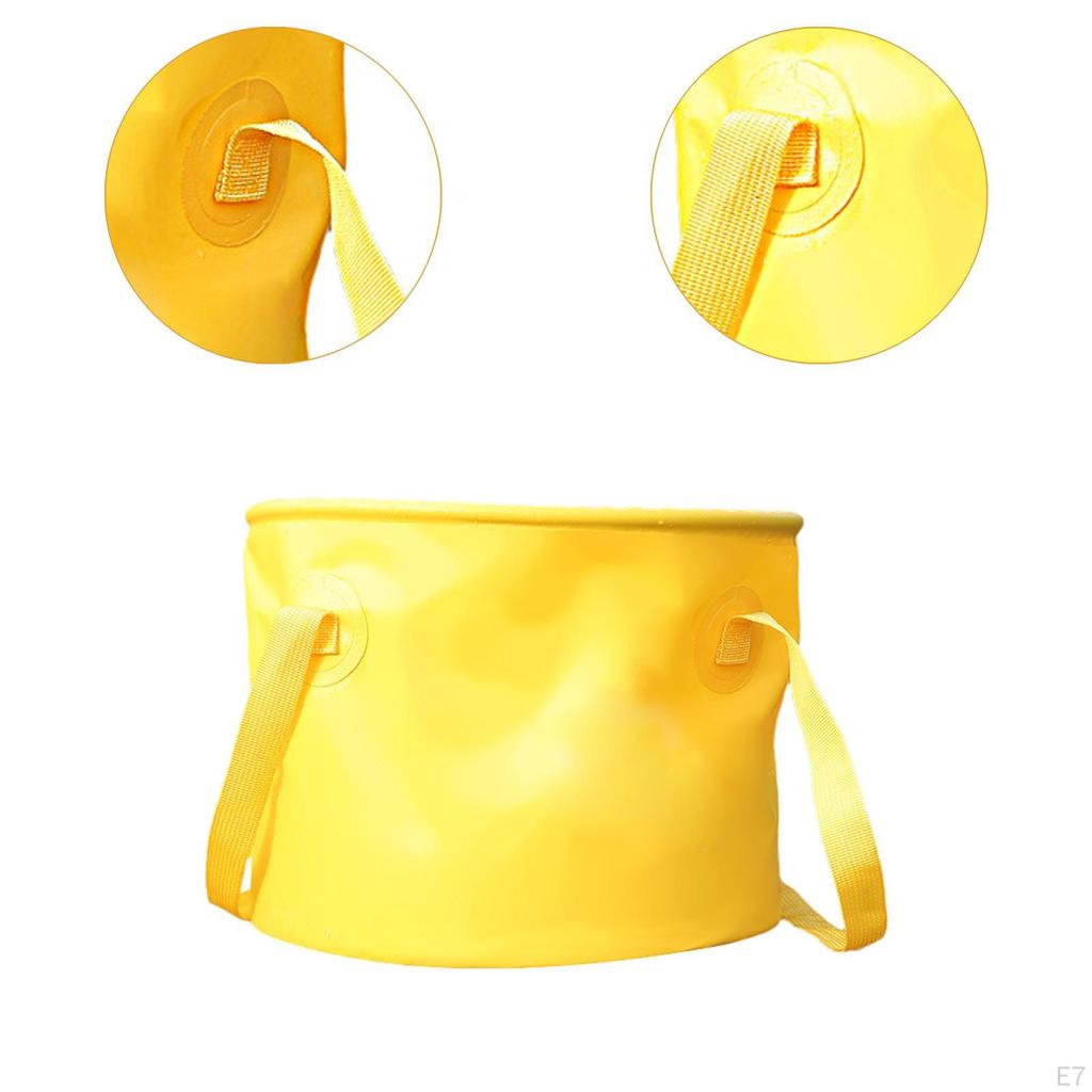 Collapsible Bucket Car Wash Basin Portable Multipurpose Container Basket for Kitchen Fishing Indoor