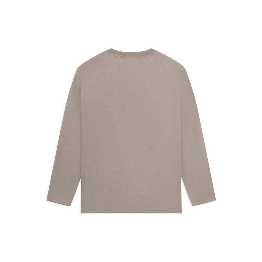 Li Ning China Li Ning T Shirts Unisex Pottery Clay Brown Crew Neck Moderate Straight Fit AHSSB45-6