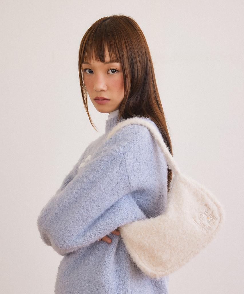 Fallett [Fallett X Lee] Sun Flower Logo Hobo Bag Pink