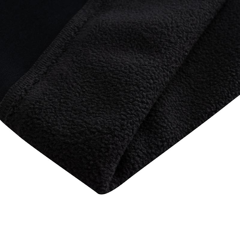 Anta Autumn Fleece Crewneck Sweatshirt Men tops Black 952548708-3