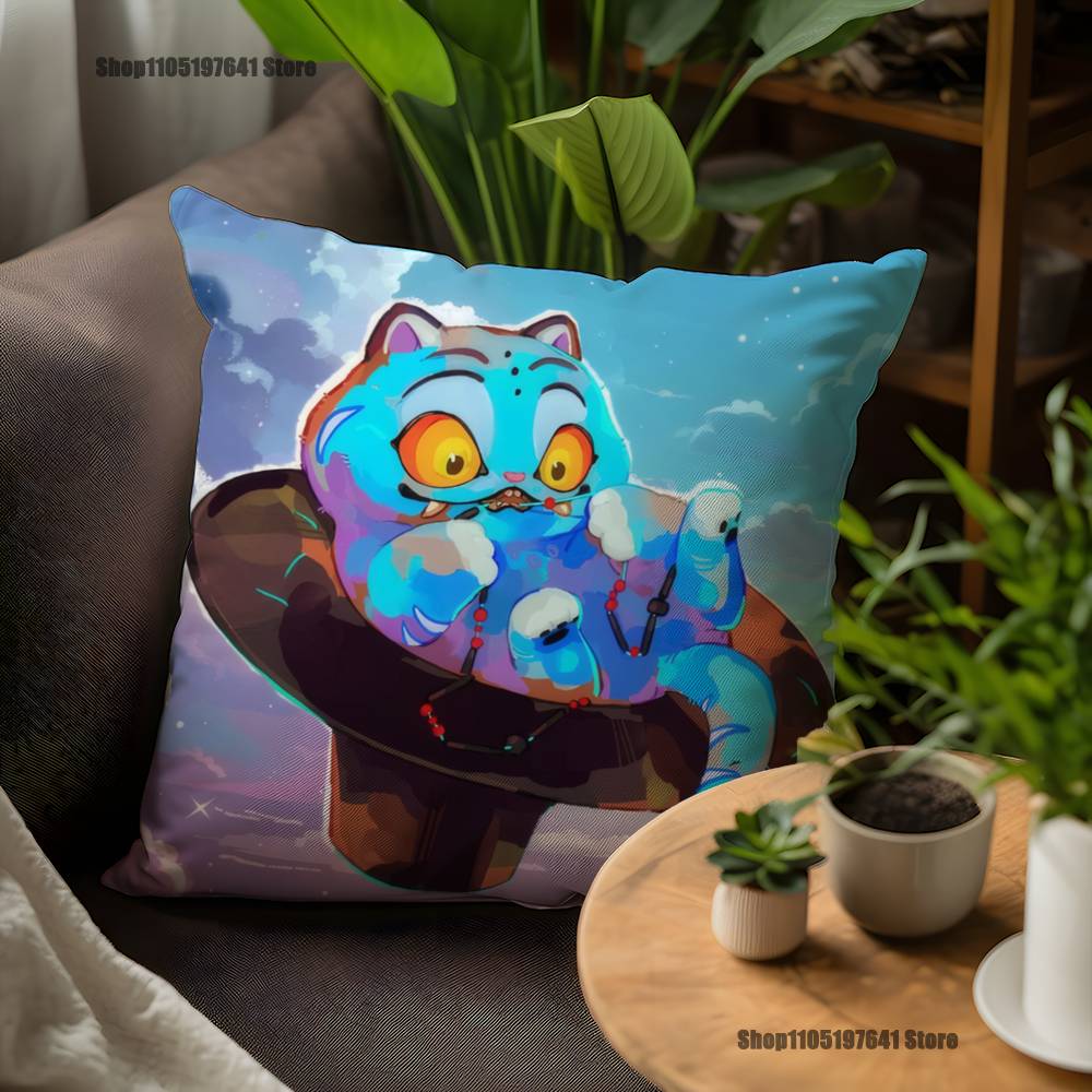 KPop Tiger Of D-Demon H-Hunters Pillow Case For Sofa Decor Car Office Room Printing Cushion Cover Decorations and Protector