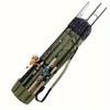 Green fishing rod bag, durable folding fishing gear handbag, multi-functional large-capacity high-quality fishing rod box.
