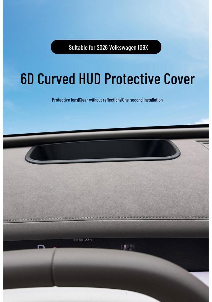 Volkswagen ID9X 2026 Head-Up Display Protective Cover - Car Interior Accessories, Modified ABS