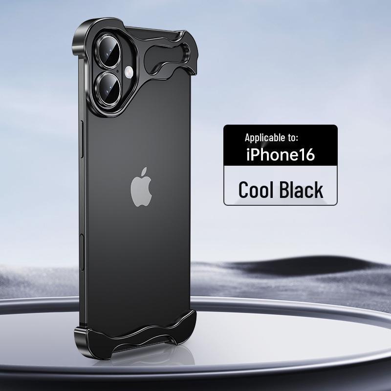 Kompatibel mit iPhone 17 Pro Max: Metall-Eckschutz in unregelmäßiger Form & randloser Linsenschutz für iPhone 14-13.