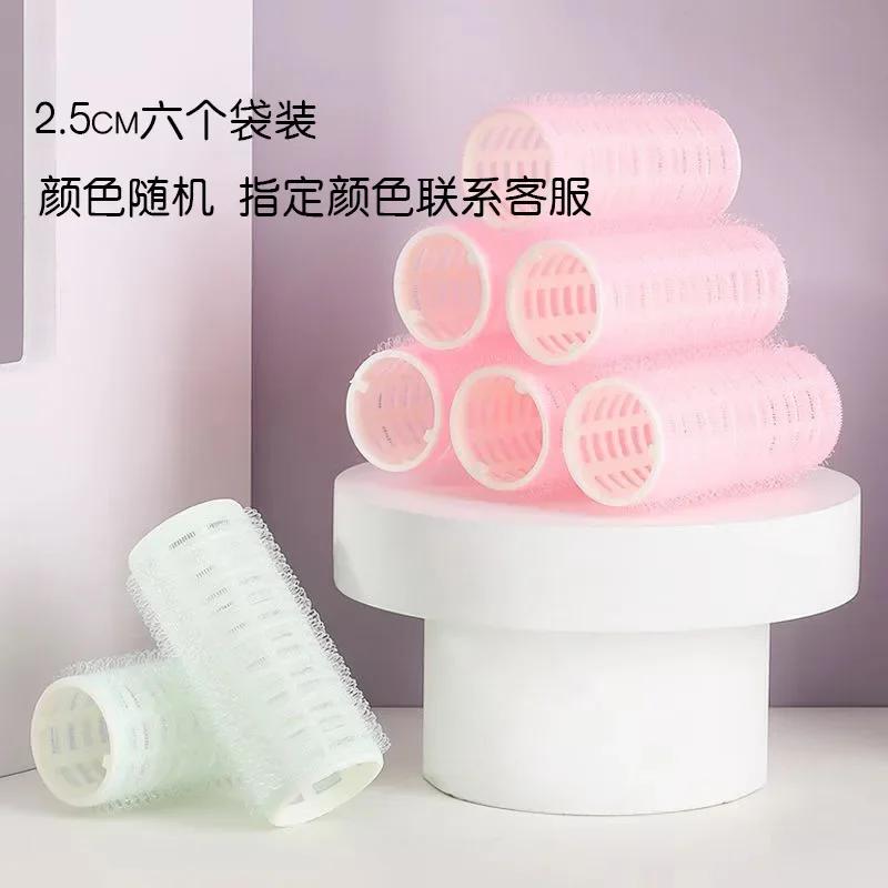 6Pcs Hair Rollers Heatless Curlers No Heat Hair Bangs Volume Salon Hairdressing Curlers Sticky Hair Styling Tool