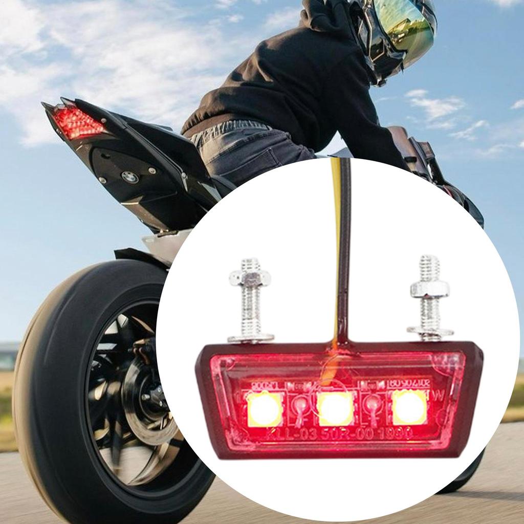 Motorcycle Tail Light Motorcycle Turn Signals Brake Light Vibration-Resistant Motorbike Accessories High-Intensity Rear Lamp For
