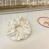 Scrunchie Multi Styles Floral Plaid Soft Fabric Minimalist Versatile Women Hair Tie Hair Accessories
