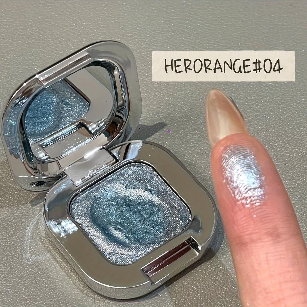 Diamond Highlighter Single Color Eyeshadow with Fine and Sparkling Shimmer, Applies Evenly and Richly, Waterproof Eyeshadow, Soft Texture Eye Makup