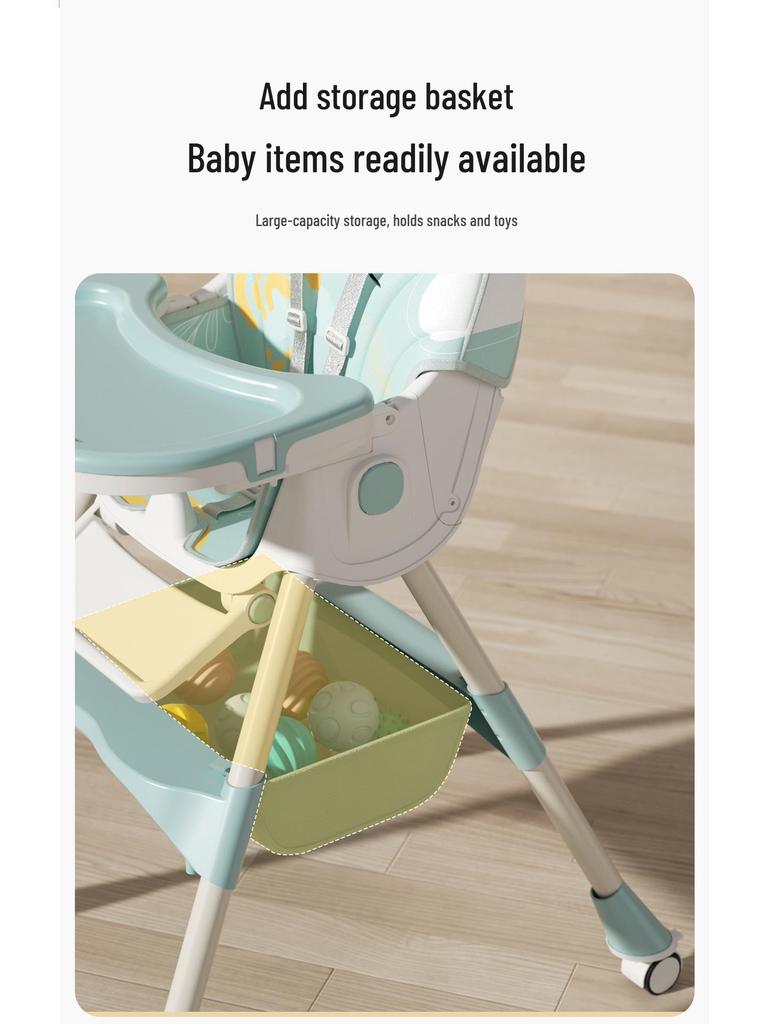 Regulowane Krzesełko dla Dziecka: Krzesełko do karmienia niemowląt i małych dzieci z tacką