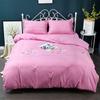 Cotton Four-piece Suit Skin Grinding Bedding Is Single Bed Single Pillow Set of Home Bedding Simple Wind