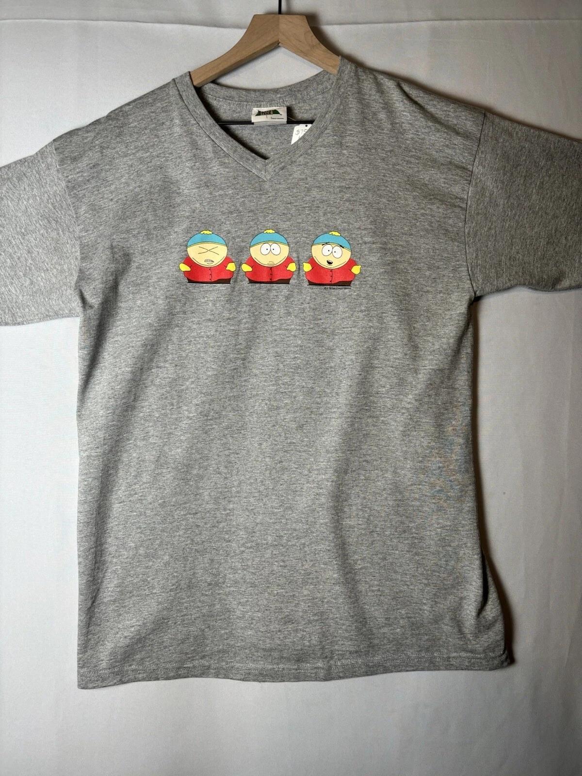 90s Vintage South Park Cartman Stanley DeSantis T-shirt VTG Large New DS A196 2XL