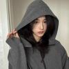 Lulu Losse Scuba Hoodie met Volledige Rits - Casual Sport- en Yogajack met Fleece Voering