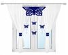 Modern curtain BUTTERFLIES living room bedroom lambrequin AŻUR glamur 300x150