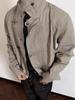 Men's High-End Retro Motorcycle Jacket – Autumn/Winter Vibe, High Street Trend Style Utility Outerwear