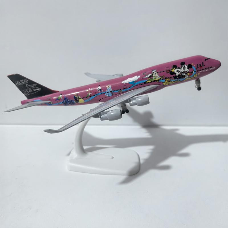 Jason Tutu 20cm Jal Japan Airlines Boeing 747 Aircraft Model Planel Airplane Diecast Metal Planes Collect Gifts