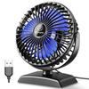 JZCreater Quiet USB Desk Fan with Angle 3 Speed USB Mini Heatstroke Suitable for and Car 360° Adjustment, Settings, Ultra-Low Noise, Powered,