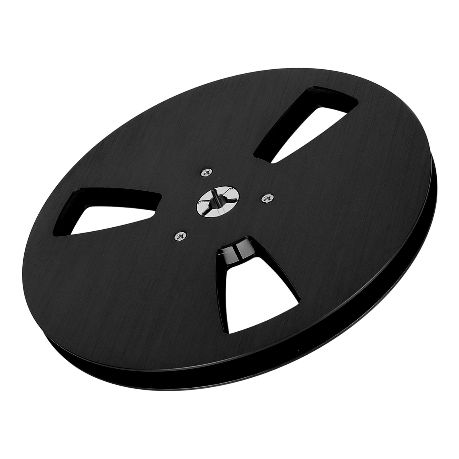 

14 7-дюймовая пустая катушка с лентой из алюминиевого сплава с 3 отверстиями, открывалка для деталей, пустая пластина для TEAC чёрный