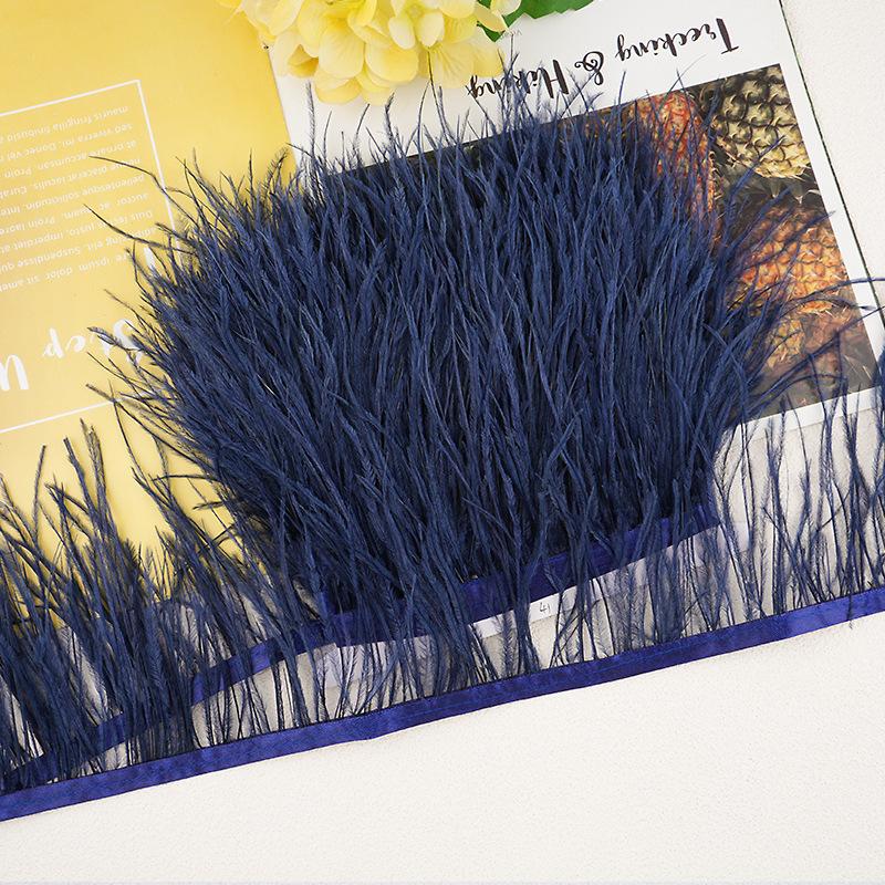 1M 10-13Cm Ostrich Feather Fringed Jewelry Handicrafts Clothing Decorative Accessories