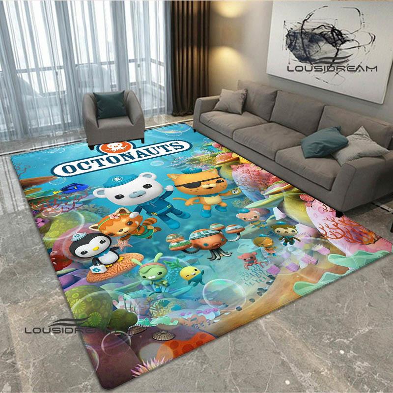 3D The-Octonauts cartoon printed carpet Living room bedroom non-slip carpets Yoga mat Outdoor carpet kawaii rug birthday gift