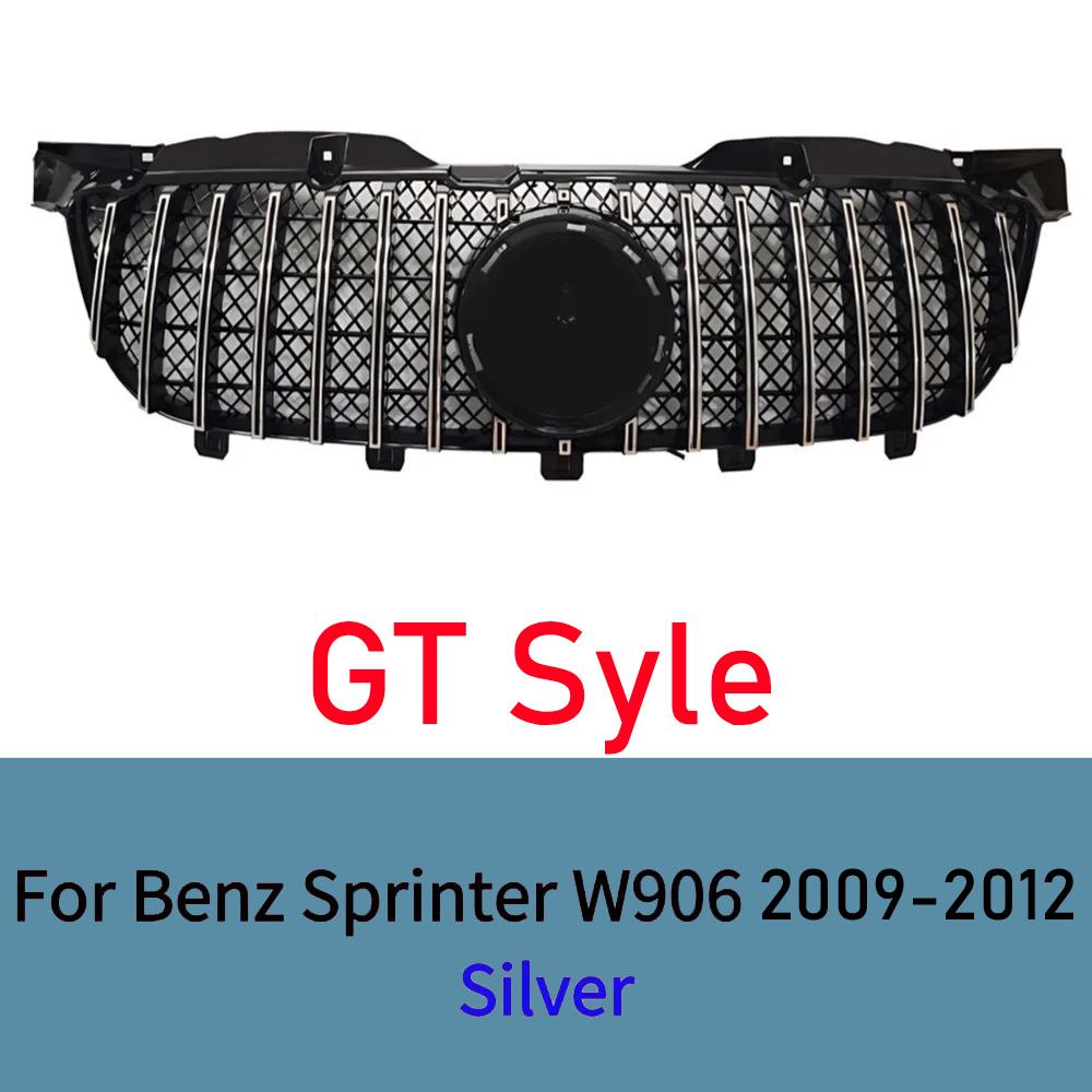 For Mercedes Sprinter W906 2009-2012 2013-2016 Front Grille Mesh Black Glossy Upgrade Body Kit Tuning Exterior Car Accessories