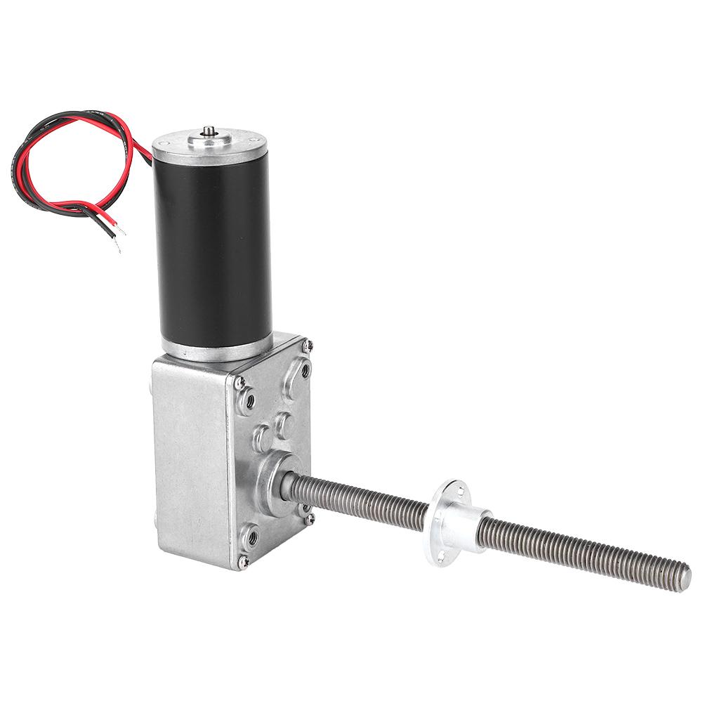Painter Motor Worm Gearbox High Torsion 8Mm Screw Shaft With Flange For Electric Windowreduction Ratio 200